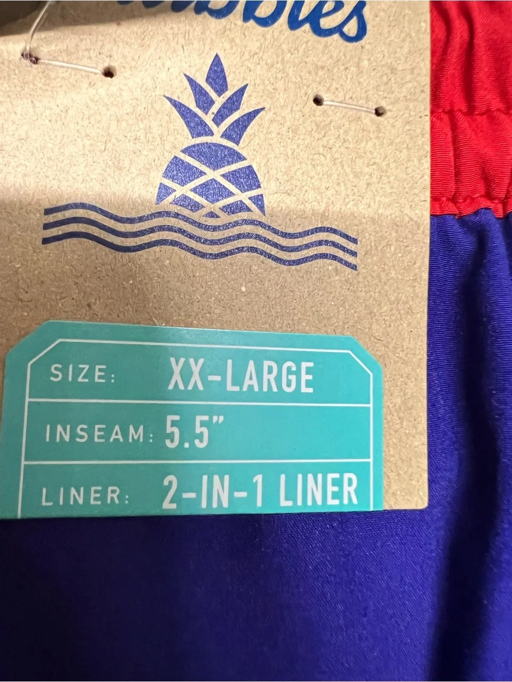 New Chubbies New York Giants NFL Lined 5.5” Swim‎ Trunks Shorts